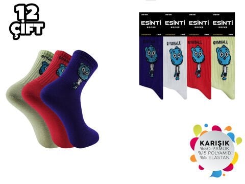 Esinti 20-19 Bayan Kolej Çorap 12'li