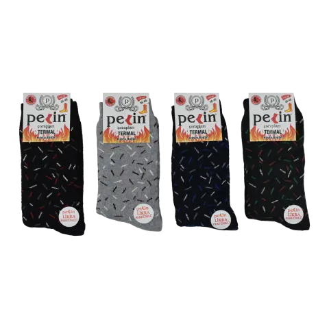 Pelin 10-19 Kışlık Bayan Termal Havlu Çorap 12'li