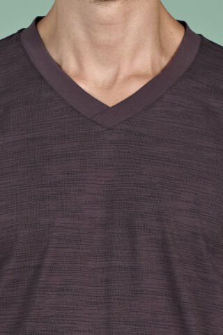 Pijadore 1932 (2XL-3XL-4XL-5XL) Battal Beden Uzun Kollu Erkek Pijama Takım 4'lü KAHVE - SERİ-4-LÜ