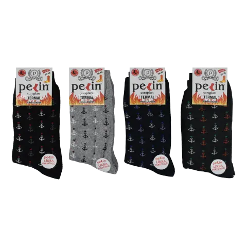 Pelin 10-20  Kışlık Bayan Termal Havlu Çorap 12'li