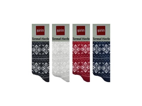 Şirin 5750-4 Bayan Termal Havlu Soket 12'li