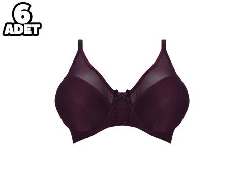 Aysemin 5001 B Cup (75-80-85-90) Balenli Destekli Bayan Sütyen 6'lı