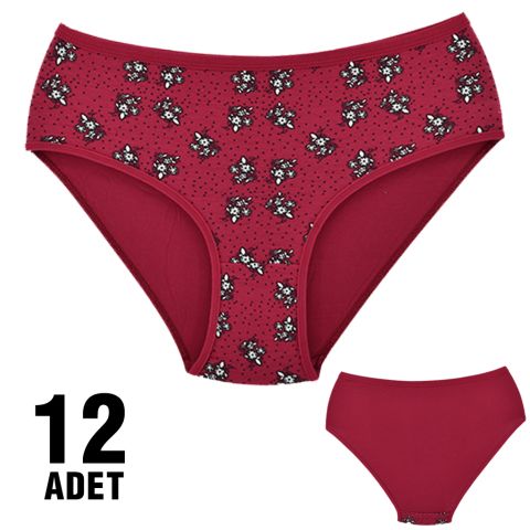 Dondeza 301-52 Desenli Bayan Bato 12'li