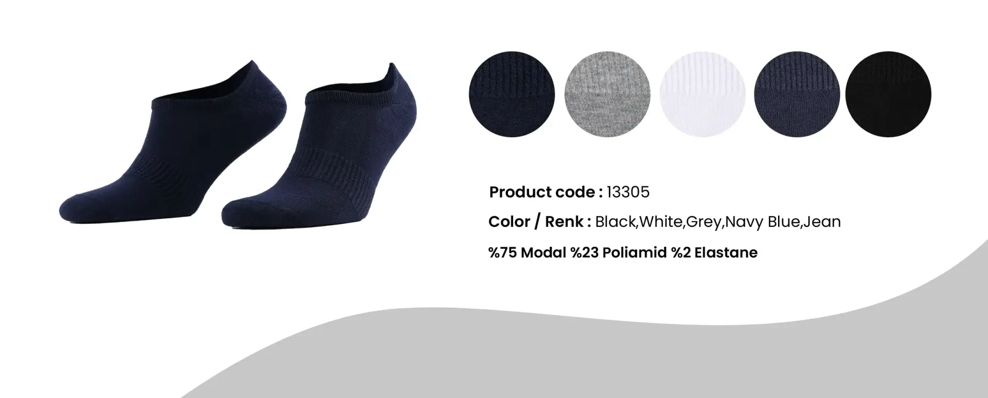 Aytuğ 13305 (41-45) Dikişsiz Modal Erkek Sneakers Çorap 12'li