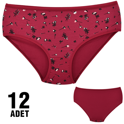 Dondeza 301-50 Desenli Bayan Bato 12'li