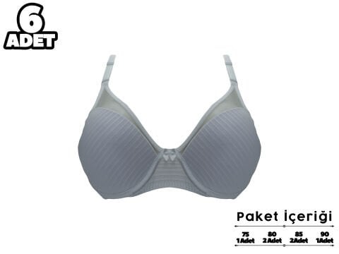 Liza 2240 Balenli Destekli Sütyen 6'lı