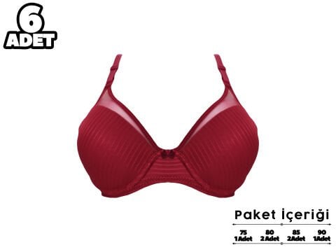 Liza 2240 Balenli Destekli Sütyen 6'lı