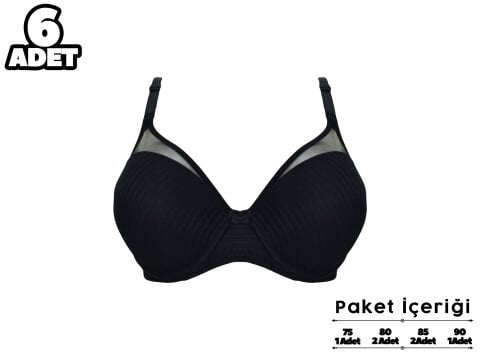Liza 2240 Balenli Destekli Sütyen 6'lı