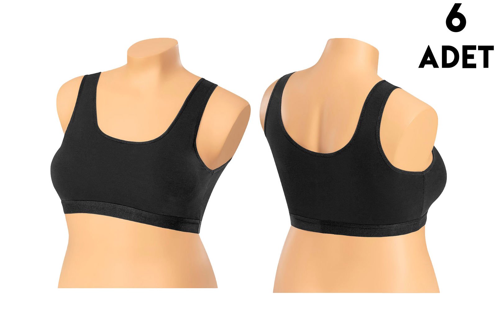 Dondeza 5064 Bayan Battal Bustiyer 6'lı SİYAH - 120