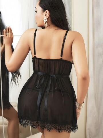 NIGHTLIGHT 3802 Battal Beden Erotik Gecelik