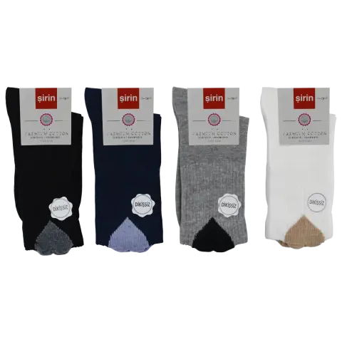 Şirin 4150-114 (36-40) Dikişsiz Bayan Penye Çorap 12'li