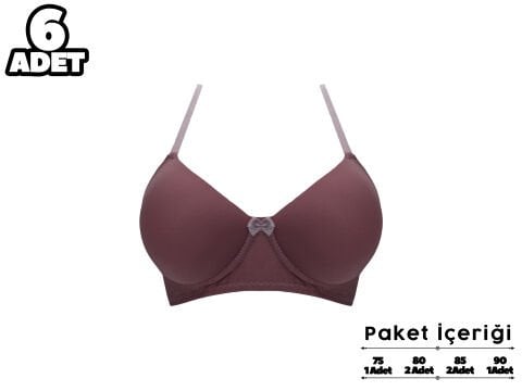 Liza 2260 Balensiz Destekli Sütyen 6'lı
