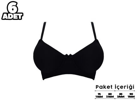 Liza 2260 Balensiz Destekli Sütyen 6'lı