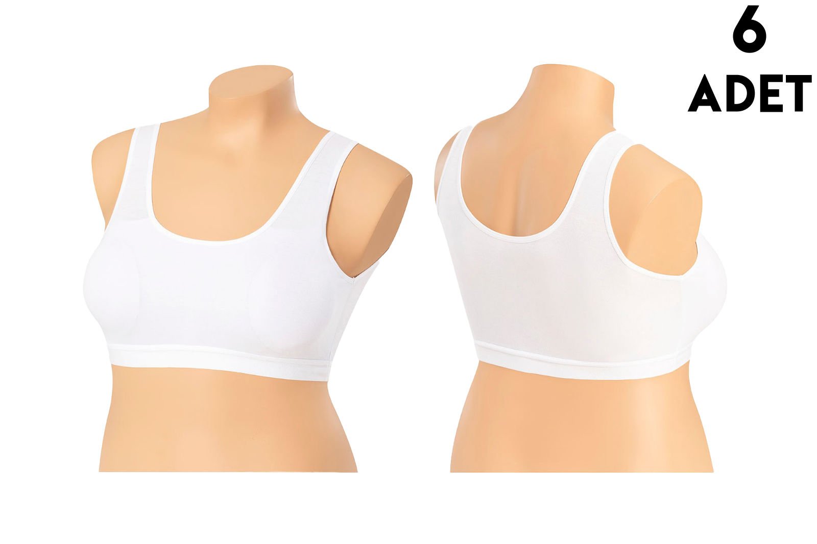 Dondeza 5064 Bayan Battal Bustiyer 6'lı BEYAZ - 110/115