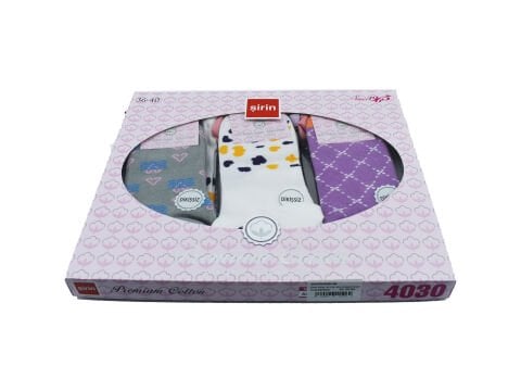 Şirin 4030-58 (36-40) Dikişsiz Bayan Penye Patik Çorap 12'li