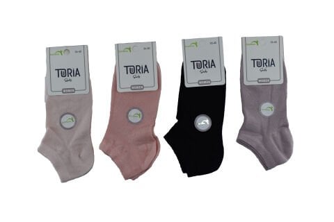 Toria B16 (36-40) Bayan Bambu Patik Çorap 12'li