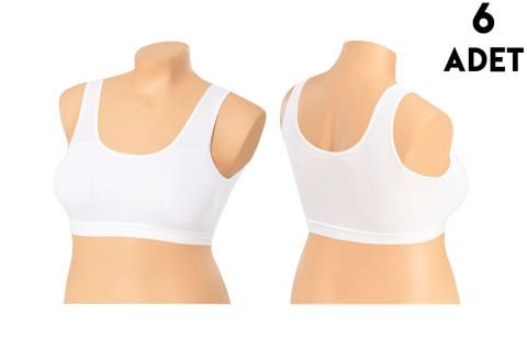 Dondeza 5064 Bayan Battal Bustiyer 6'lı BEYAZ - 120