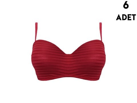 Liza 2300 Balenli Desteksiz Jakarlı Lotus Cup Sütyen 6'lı