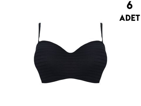 Liza 2300 Balenli Desteksiz Jakarlı Lotus Cup Sütyen 6'lı