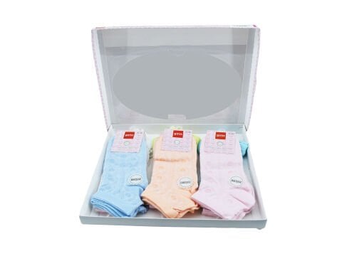 Şirin 4030-50 (36-40) Dikişsiz Bayan Penye Patik Çorap 12'li