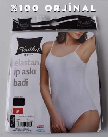 Tutku Bayan İp Askılı Çıtçıtlı Body (Kancalı)